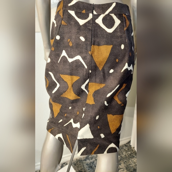 $4,300 OSCAR DE LA RENTA STUNNING ART PRINT RUNWAY SKIRT SUIT US 6 M - Picture 8 of 10